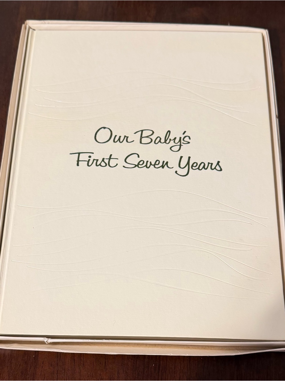 1969 OUR BABY'S FIRST SEVEN YEARS SCRAPBOOK ALBUM CHICAGO LYING-IN HOSPITAL